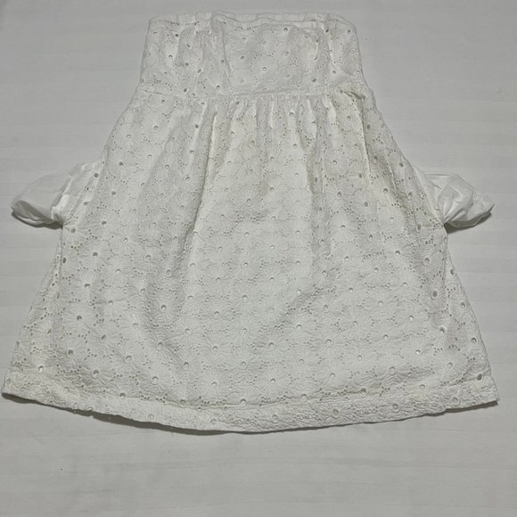 American Eagle White Strapless Dress Size 6 - Picture 6 of 8